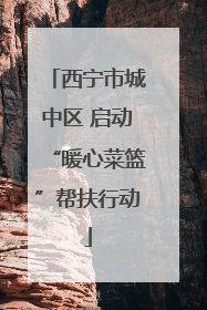 西宁市城中区 启动“暖心菜篮”帮扶行动